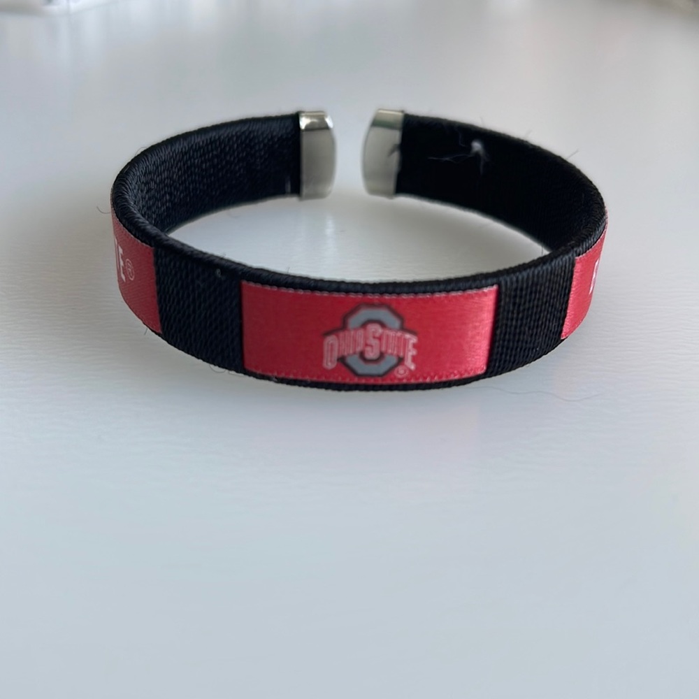Ohio State Buckeyes adjustable bracelet